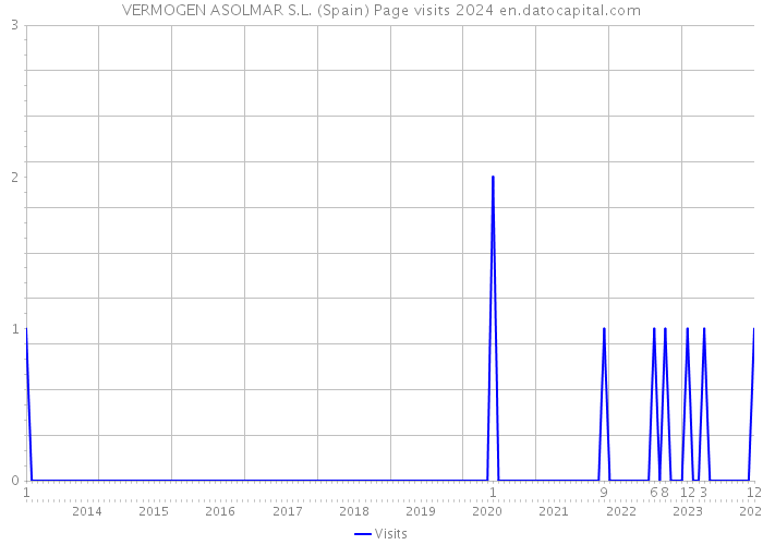 VERMOGEN ASOLMAR S.L. (Spain) Page visits 2024 