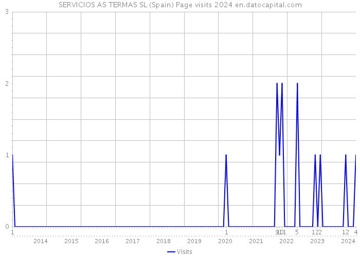 SERVICIOS AS TERMAS SL (Spain) Page visits 2024 