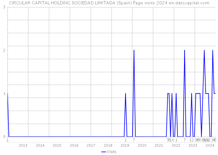 CIRCULAR CAPITAL HOLDING SOCIEDAD LIMITADA (Spain) Page visits 2024 