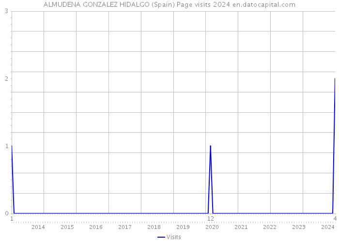ALMUDENA GONZALEZ HIDALGO (Spain) Page visits 2024 