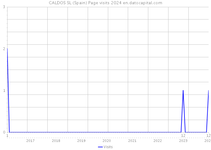 CALDOS SL (Spain) Page visits 2024 