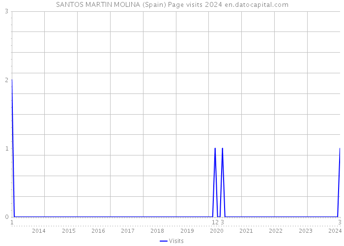 SANTOS MARTIN MOLINA (Spain) Page visits 2024 