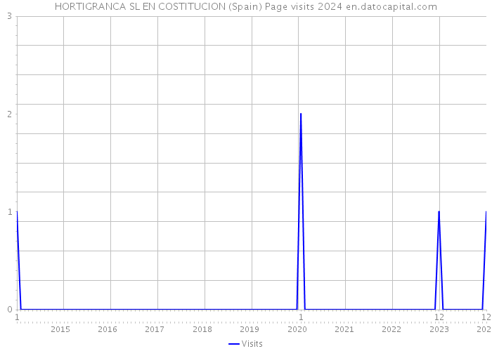 HORTIGRANCA SL EN COSTITUCION (Spain) Page visits 2024 
