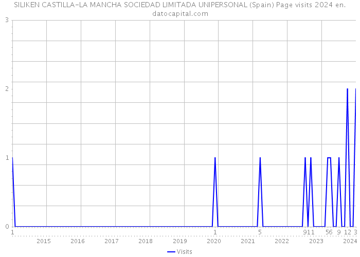 SILIKEN CASTILLA-LA MANCHA SOCIEDAD LIMITADA UNIPERSONAL (Spain) Page visits 2024 