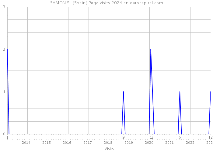 SAMON SL (Spain) Page visits 2024 