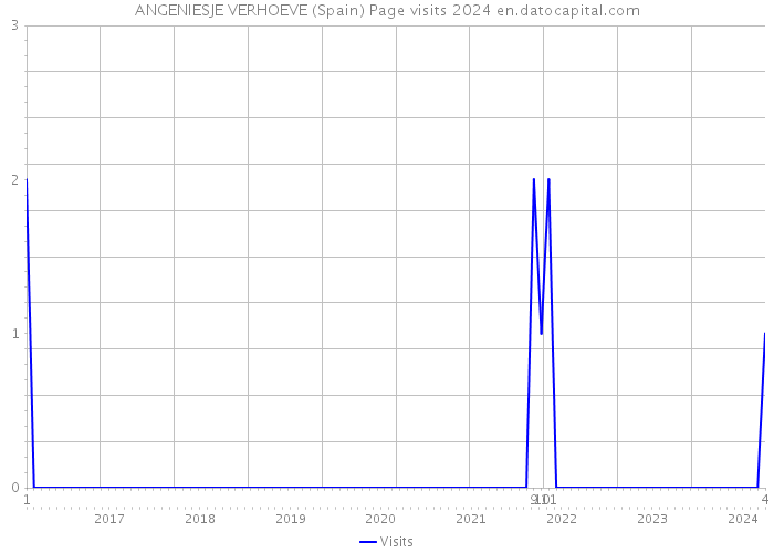 ANGENIESJE VERHOEVE (Spain) Page visits 2024 