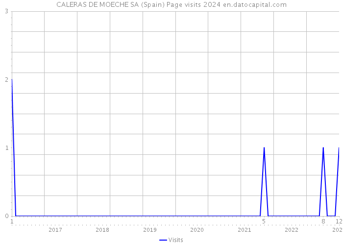 CALERAS DE MOECHE SA (Spain) Page visits 2024 