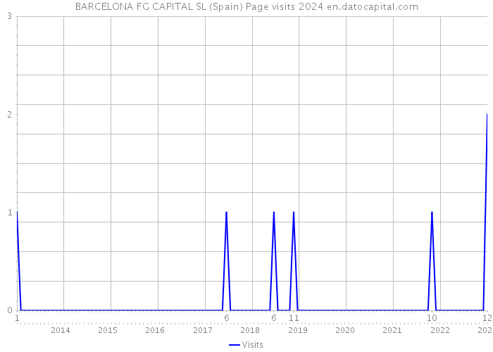 BARCELONA FG CAPITAL SL (Spain) Page visits 2024 