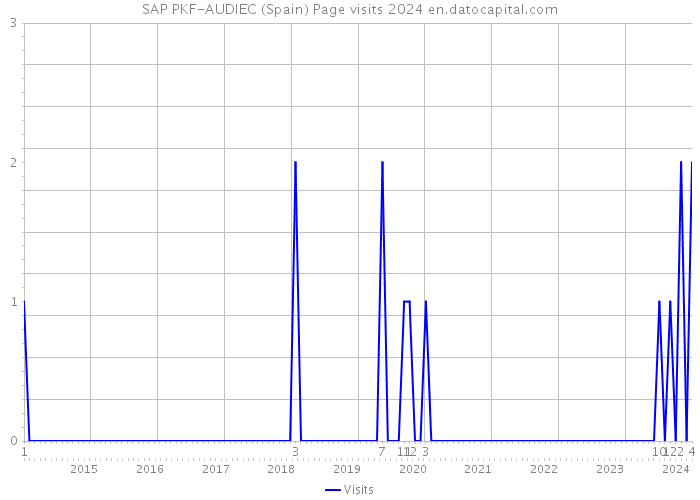 SAP PKF-AUDIEC (Spain) Page visits 2024 