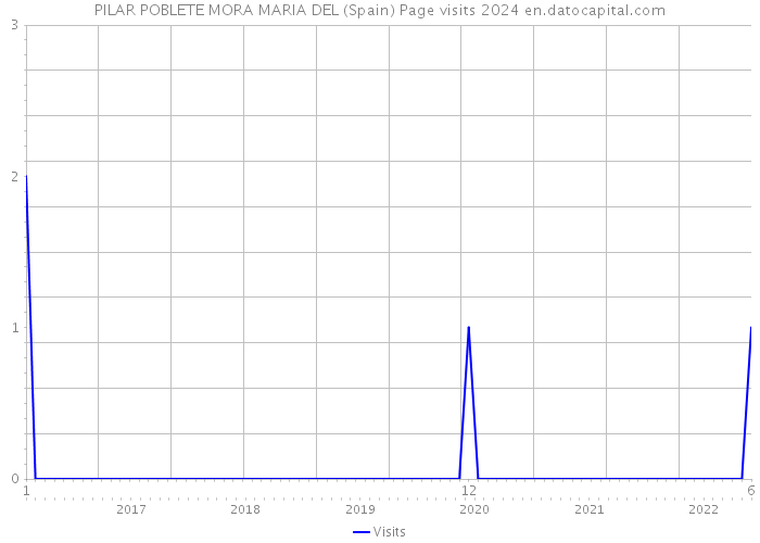 PILAR POBLETE MORA MARIA DEL (Spain) Page visits 2024 