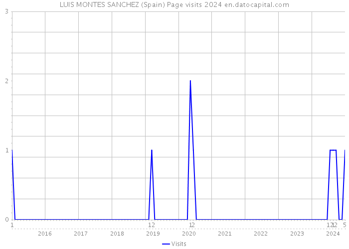 LUIS MONTES SANCHEZ (Spain) Page visits 2024 