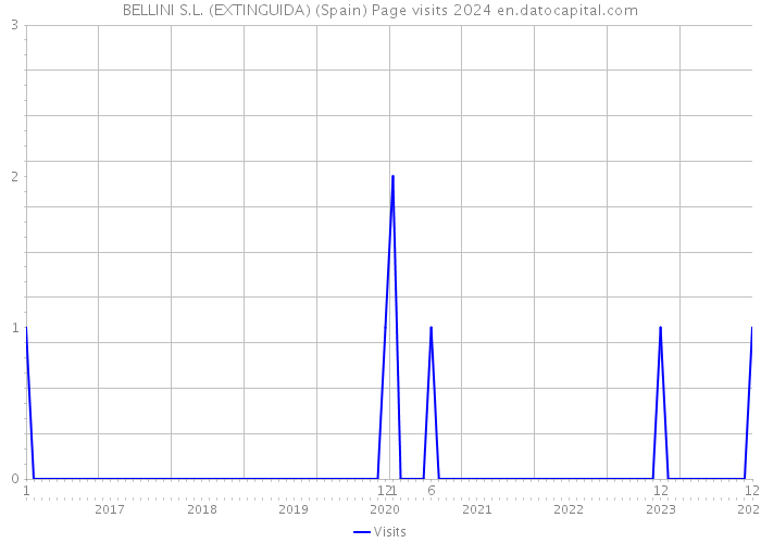 BELLINI S.L. (EXTINGUIDA) (Spain) Page visits 2024 