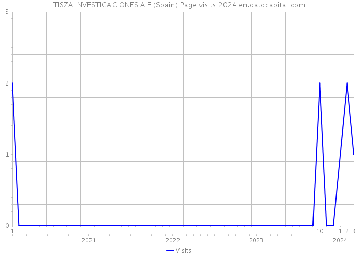 TISZA INVESTIGACIONES AIE (Spain) Page visits 2024 