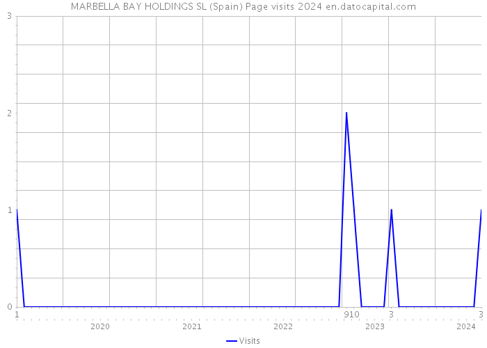 MARBELLA BAY HOLDINGS SL (Spain) Page visits 2024 