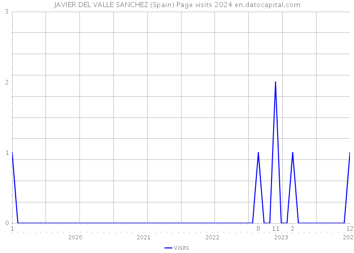 JAVIER DEL VALLE SANCHEZ (Spain) Page visits 2024 
