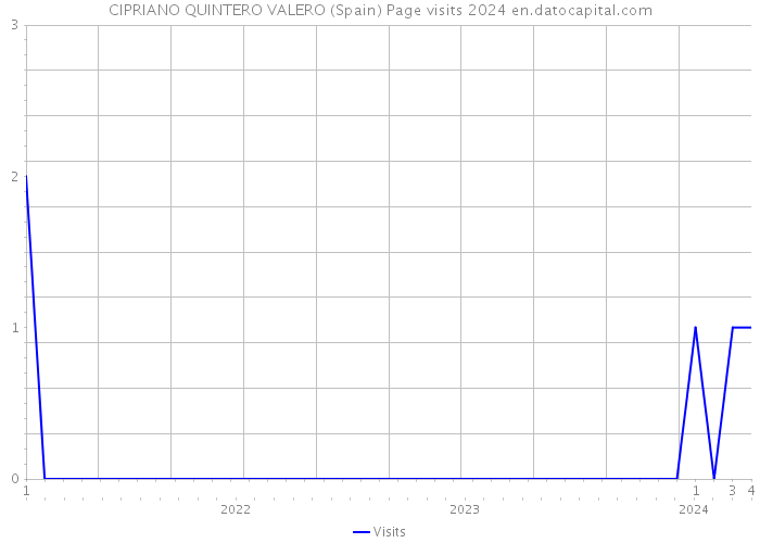 CIPRIANO QUINTERO VALERO (Spain) Page visits 2024 