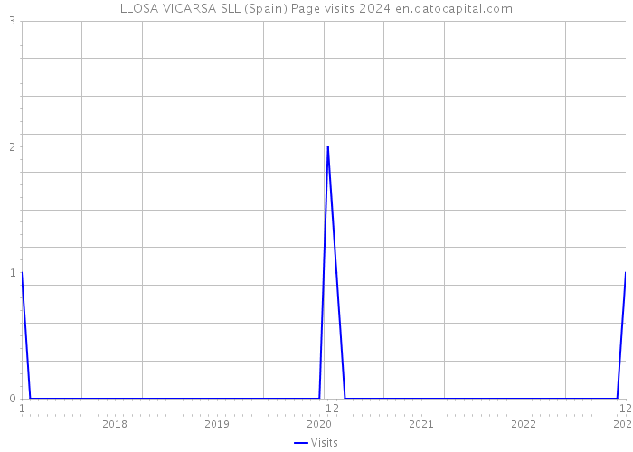 LLOSA VICARSA SLL (Spain) Page visits 2024 
