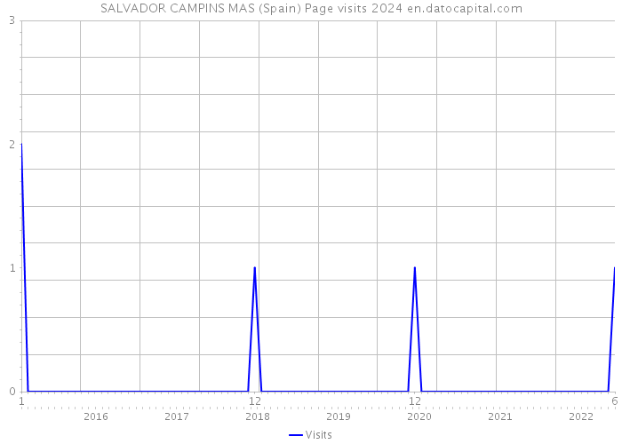 SALVADOR CAMPINS MAS (Spain) Page visits 2024 