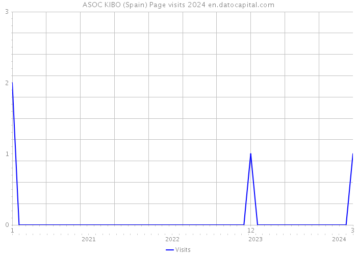ASOC KIBO (Spain) Page visits 2024 