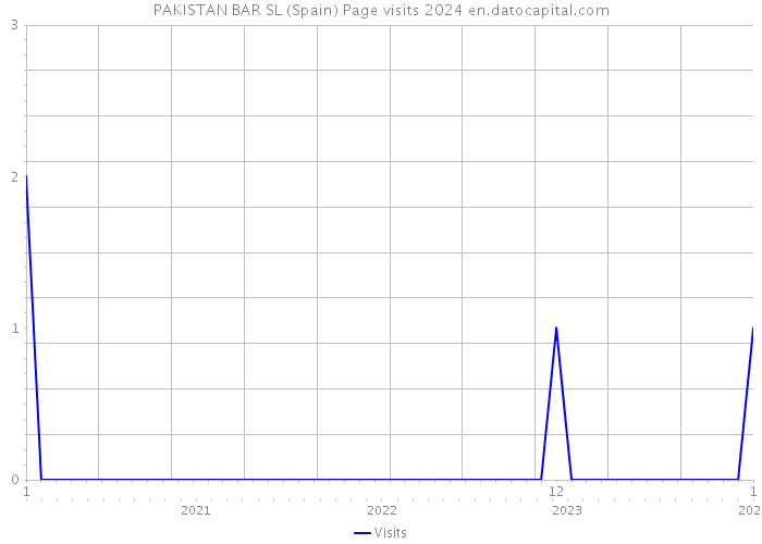 PAKISTAN BAR SL (Spain) Page visits 2024 