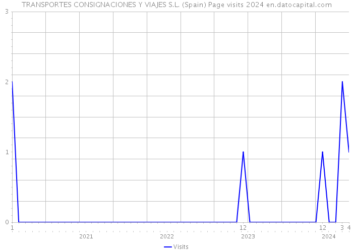 TRANSPORTES CONSIGNACIONES Y VIAJES S.L. (Spain) Page visits 2024 