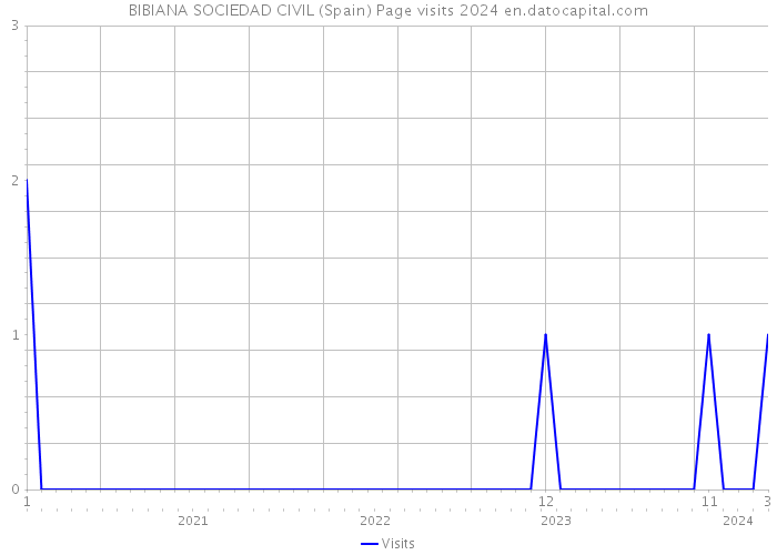 BIBIANA SOCIEDAD CIVIL (Spain) Page visits 2024 