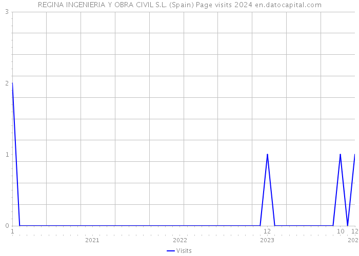 REGINA INGENIERIA Y OBRA CIVIL S.L. (Spain) Page visits 2024 