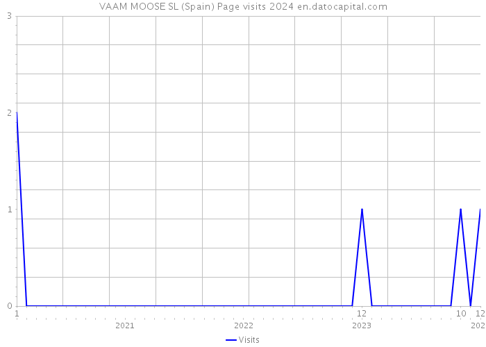 VAAM MOOSE SL (Spain) Page visits 2024 