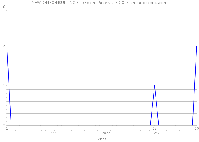 NEWTON CONSULTING SL. (Spain) Page visits 2024 