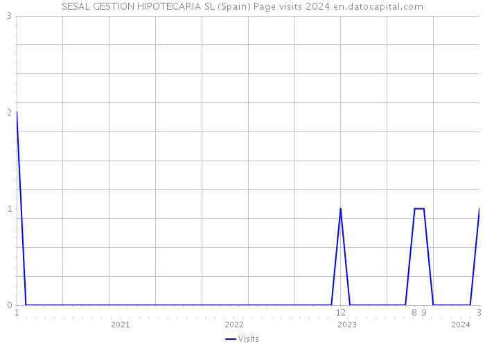 SESAL GESTION HIPOTECARIA SL (Spain) Page visits 2024 