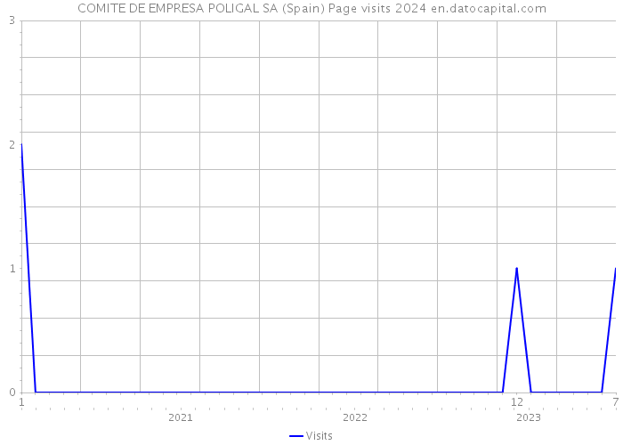 COMITE DE EMPRESA POLIGAL SA (Spain) Page visits 2024 