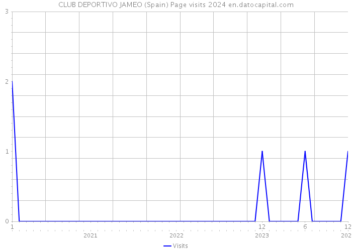 CLUB DEPORTIVO JAMEO (Spain) Page visits 2024 