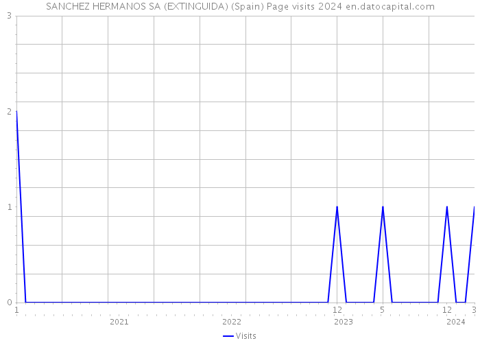 SANCHEZ HERMANOS SA (EXTINGUIDA) (Spain) Page visits 2024 