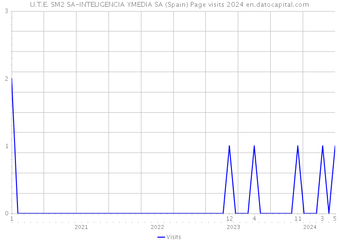 U.T.E. SM2 SA-INTELIGENCIA YMEDIA SA (Spain) Page visits 2024 