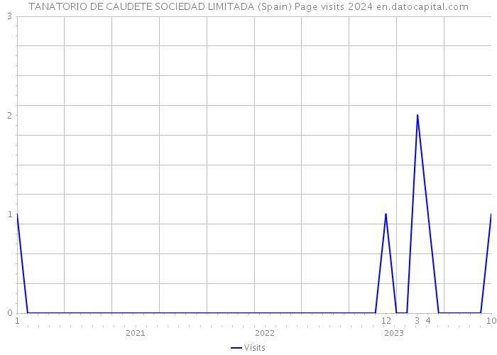 TANATORIO DE CAUDETE SOCIEDAD LIMITADA (Spain) Page visits 2024 