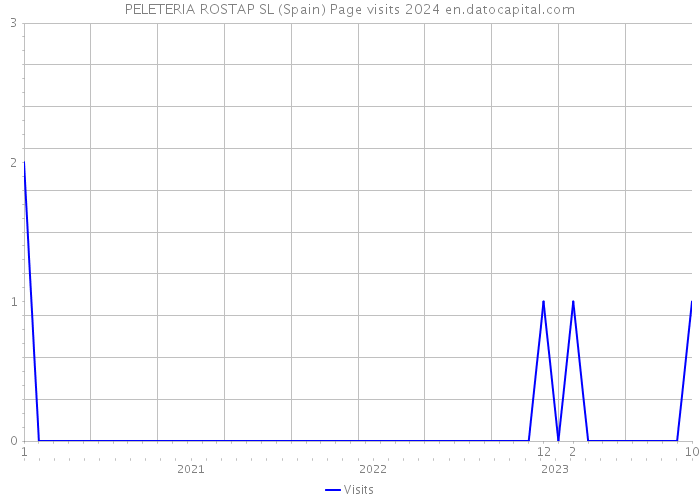 PELETERIA ROSTAP SL (Spain) Page visits 2024 