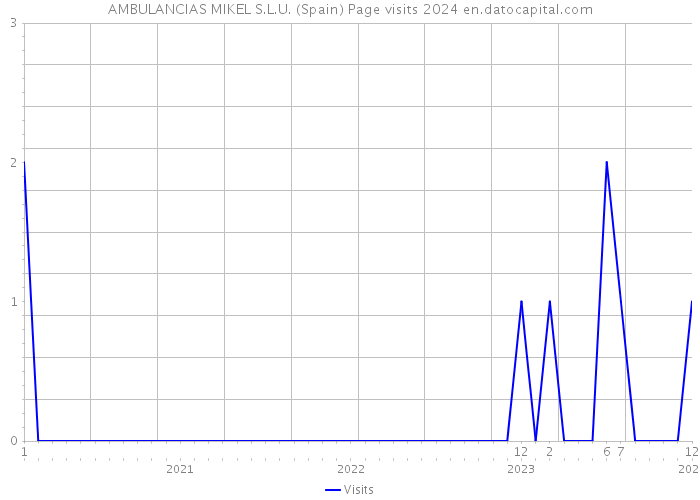 AMBULANCIAS MIKEL S.L.U. (Spain) Page visits 2024 