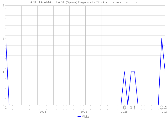 AGUITA AMARILLA SL (Spain) Page visits 2024 