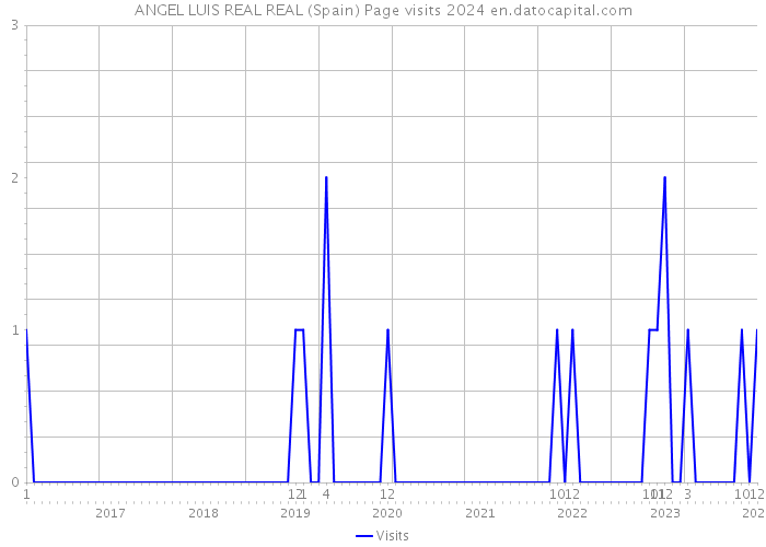 ANGEL LUIS REAL REAL (Spain) Page visits 2024 