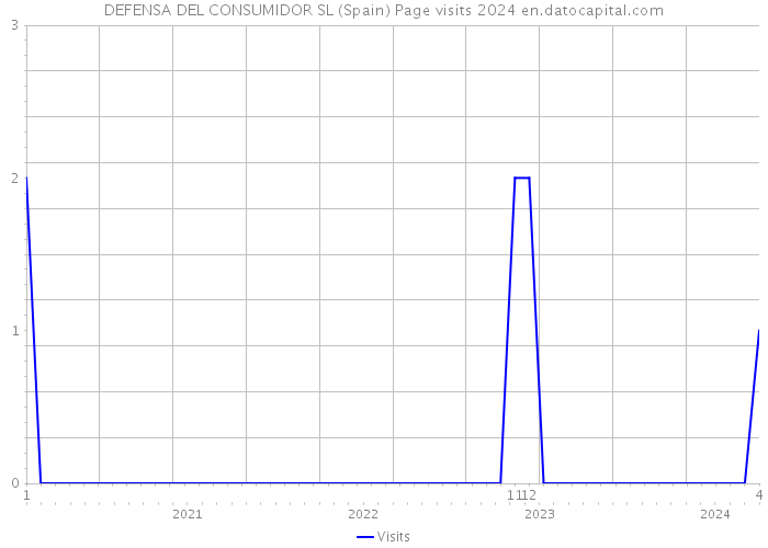 DEFENSA DEL CONSUMIDOR SL (Spain) Page visits 2024 