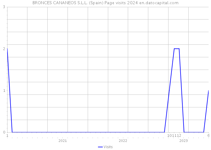BRONCES CANANEOS S.L.L. (Spain) Page visits 2024 