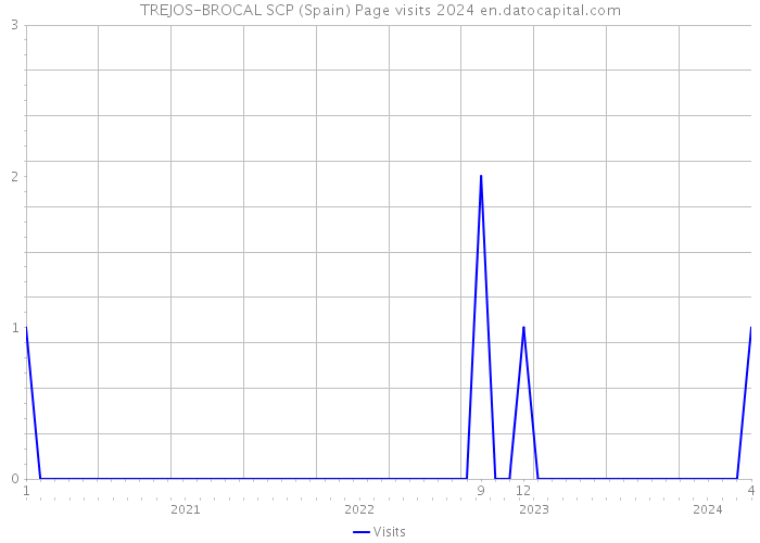 TREJOS-BROCAL SCP (Spain) Page visits 2024 