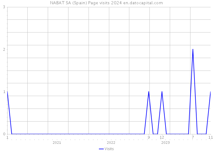 NABAT SA (Spain) Page visits 2024 