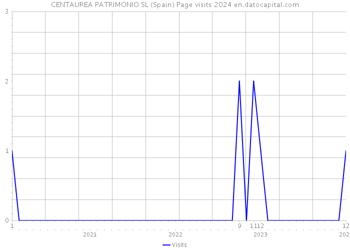 CENTAUREA PATRIMONIO SL (Spain) Page visits 2024 