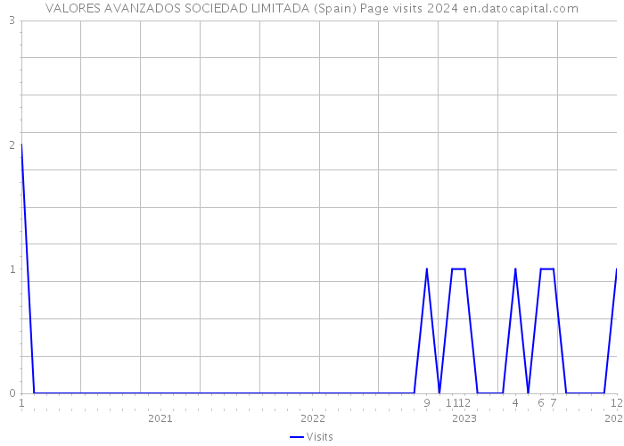 VALORES AVANZADOS SOCIEDAD LIMITADA (Spain) Page visits 2024 