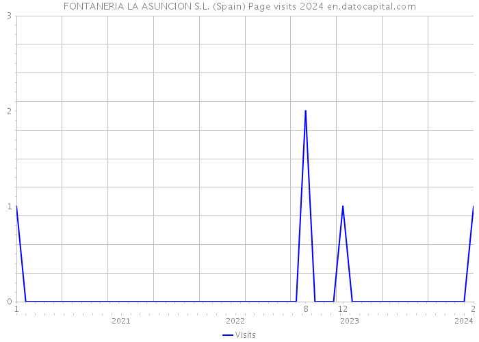FONTANERIA LA ASUNCION S.L. (Spain) Page visits 2024 