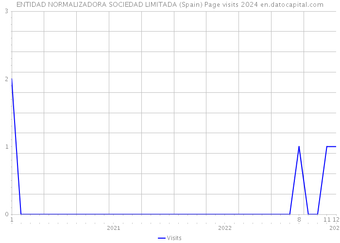 ENTIDAD NORMALIZADORA SOCIEDAD LIMITADA (Spain) Page visits 2024 