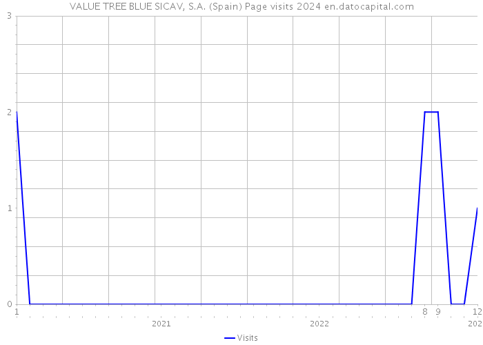 VALUE TREE BLUE SICAV, S.A. (Spain) Page visits 2024 
