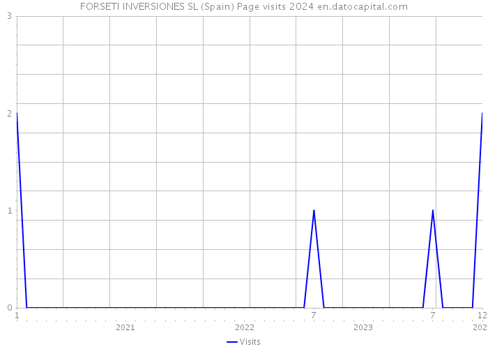 FORSETI INVERSIONES SL (Spain) Page visits 2024 
