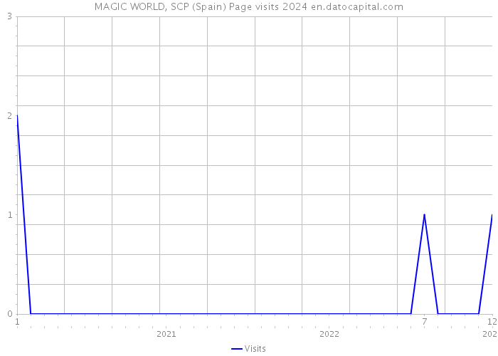 MAGIC WORLD, SCP (Spain) Page visits 2024 